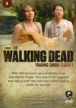 2014 Cryptozoic The Walking Dead Season 3 Part 1 #3 Scavengers of the Dead Back