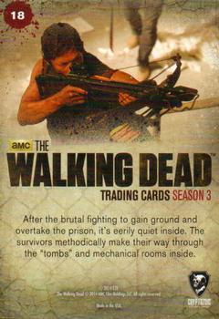 2014 Cryptozoic The Walking Dead Season 3 Part 1 #18 Jail Break-In Back