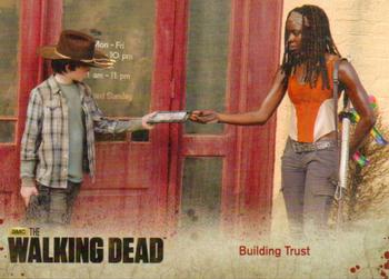 2014 Cryptozoic The Walking Dead Season 3 Part 1 #58 Building Trust Front