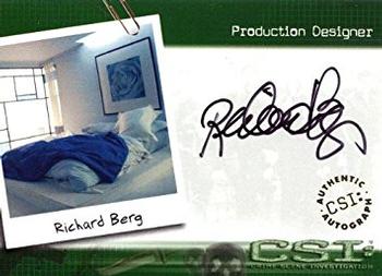 2003 Strictly Ink CSI Series 1 - Autographs #CSI-A14 Richard Berg Front