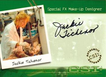 2003 Strictly Ink CSI Series 1 - Autographs #CSI-A19 Jackie Tichenor Front