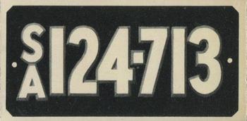 1953 Topps License Plates (R714-13) #50 South Australia Front