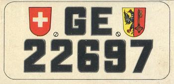 1953 Topps License Plates (R714-13) #58 Geneva Front