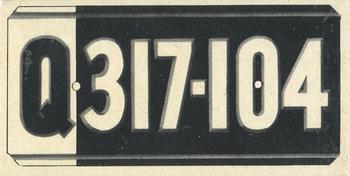 1953 Topps License Plates (R714-13) #59 Queensland Front