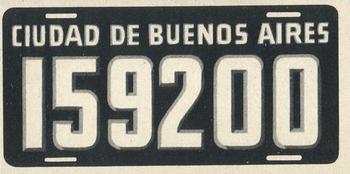 1953 Topps License Plates (R714-13) #64 Argentina Front