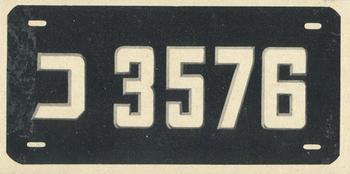 1953 Topps License Plates (R714-13) #69 Israel Front
