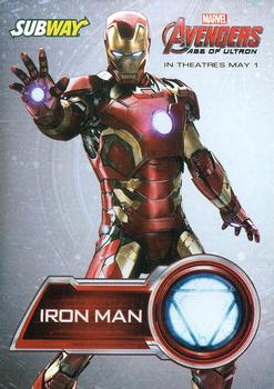 2015 Subway Avengers: Age of Ultron (English backs) #NNO Iron Man Front
