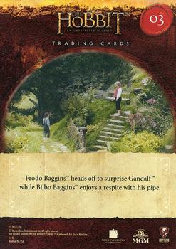 2014 Cryptozoic The Hobbit: An Unexpected Journey #3 A Wizard's Appearance Back