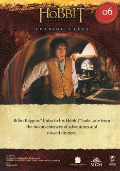 2014 Cryptozoic The Hobbit: An Unexpected Journey #6 Adventure? No, Thank You! Back