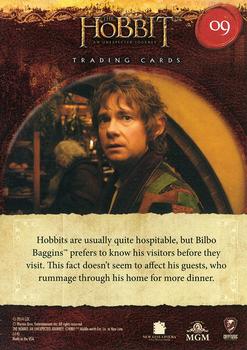 2014 Cryptozoic The Hobbit: An Unexpected Journey #9 Another Knock At The Door Back