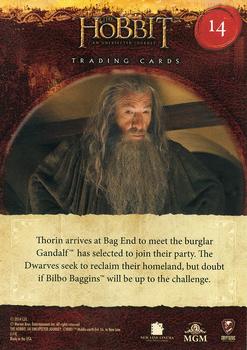 2014 Cryptozoic The Hobbit: An Unexpected Journey #14 Thorin Oakenshield Back