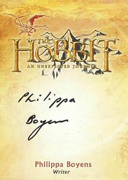 2014 Cryptozoic The Hobbit: An Unexpected Journey - Autographs #CA-2 Philippa Boyens Front