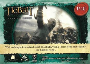 2014 Cryptozoic The Hobbit: An Unexpected Journey - The Lonely Mountain #P-16 Thorin Oakenshield, Prince of Durin, Stands Alone Back