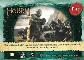 2014 Cryptozoic The Hobbit: An Unexpected Journey - The Lonely Mountain #P-17 The Winning Blow Back