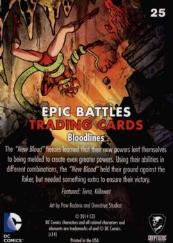 2014 Cryptozoic DC Comics: Epic Battles #25 Bloodlines Back