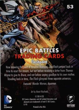 2014 Cryptozoic DC Comics: Epic Battles #53 Flashpoint Back