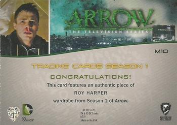 2015 Cryptozoic Arrow: Season 1 - Wardrobe #M10 Roy Harper Back