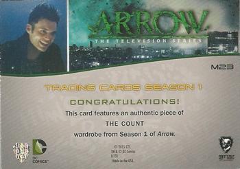 2015 Cryptozoic Arrow: Season 1 - Wardrobe #M23 The Count Back