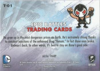 2014 Cryptozoic DC Comics: Epic Battles - Bam! Stickers #T-01 Bane Back