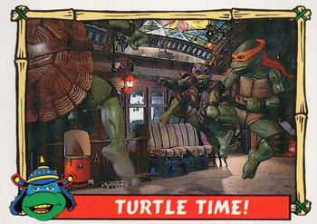 1992 Topps Teenage Mutant Ninja Turtles III #15 Turtle Time! Front