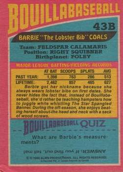 1988 O-Pee-Chee Alf - Bouillabaseball #43B Barbie 