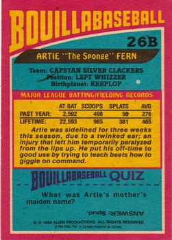 1988 O-Pee-Chee Alf - Bouillabaseball #26B Artie 