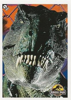 1993 Topps Jurassic Park - Stickers Series 2 #3 T-rex face Front
