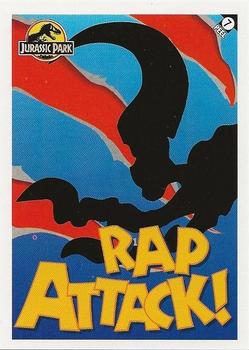 1993 Topps Jurassic Park - Stickers Series 2 #7 Rap Attack! Front