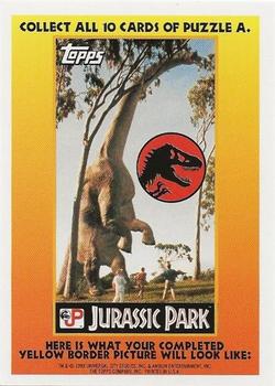 1993 Topps Jurassic Park - Stickers Series 2 #9 Jurassic Park Back