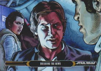 2015 Topps Star Wars Illustrated The Empire Strikes Back #15 Breaking the News Front