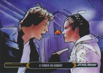 2015 Topps Star Wars Illustrated The Empire Strikes Back #16 A Tender-ish Moment Front