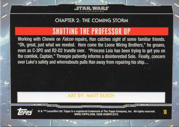 2015 Topps Star Wars Illustrated The Empire Strikes Back #18 Shutting the Professor Up Back