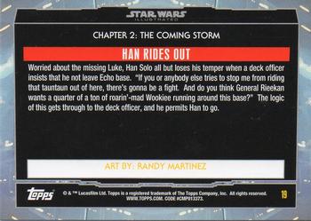 2015 Topps Star Wars Illustrated The Empire Strikes Back #19 Han Rides Out Back