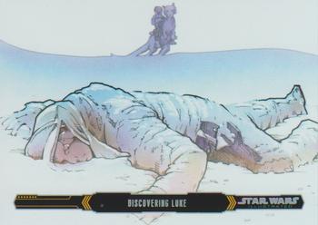 2015 Topps Star Wars Illustrated The Empire Strikes Back #20 Discovering Luke Front