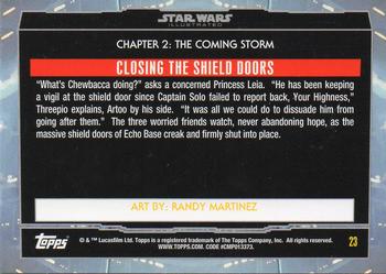 2015 Topps Star Wars Illustrated The Empire Strikes Back #23 Closing the Shield Doors Back