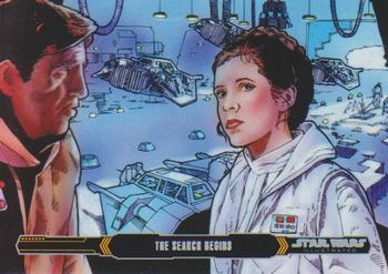 2015 Topps Star Wars Illustrated The Empire Strikes Back #24 The Search Begins Front