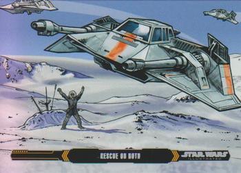 2015 Topps Star Wars Illustrated The Empire Strikes Back #25 Rescue on Hoth Front