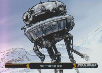 2015 Topps Star Wars Illustrated The Empire Strikes Back #27 Zone 12 Moving East Front