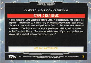 2015 Topps Star Wars Illustrated The Empire Strikes Back #30 Ozzel's Bad News Back