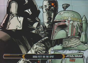 2015 Topps Star Wars Illustrated The Empire Strikes Back #63 Boba Fett on the Spot Front
