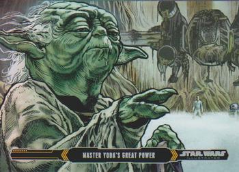 2015 Topps Star Wars Illustrated The Empire Strikes Back #67 Master Yoda's Great Power Front
