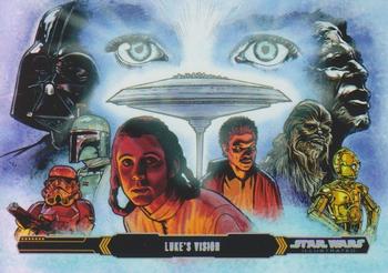 2015 Topps Star Wars Illustrated The Empire Strikes Back #69 Luke's Vision Front