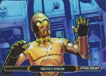 2015 Topps Star Wars Illustrated The Empire Strikes Back #72 Threepio's Intrusion Front