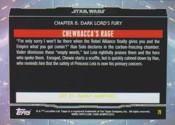 2015 Topps Star Wars Illustrated The Empire Strikes Back #79 Chewbacca's Rage Back