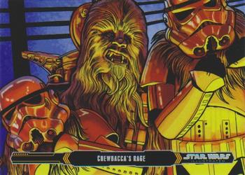 2015 Topps Star Wars Illustrated The Empire Strikes Back #79 Chewbacca's Rage Front