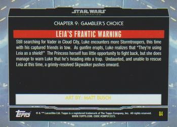 2015 Topps Star Wars Illustrated The Empire Strikes Back #84 Leia's Frantic Warning Back