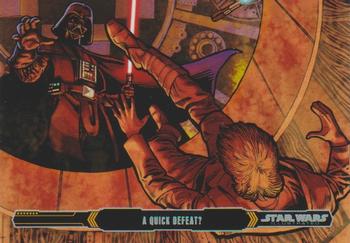 2015 Topps Star Wars Illustrated The Empire Strikes Back #87 A Quick Defeat? Front
