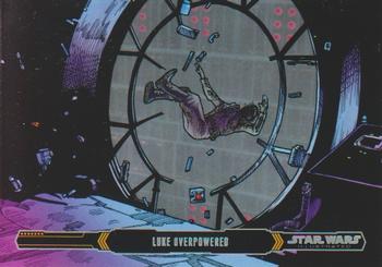 2015 Topps Star Wars Illustrated The Empire Strikes Back #92 Luke Overpowered Front
