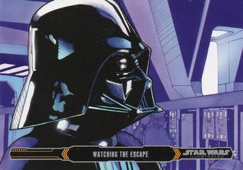 2015 Topps Star Wars Illustrated The Empire Strikes Back #98 Watching the Escape Front