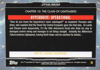 2015 Topps Star Wars Illustrated The Empire Strikes Back #99 Hyperdrive: Operational Back